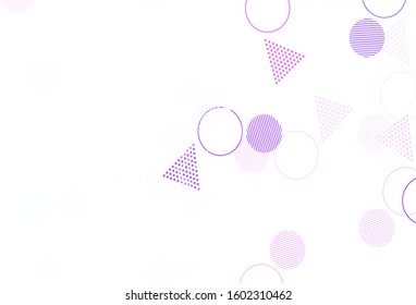 Light Pink, Green vector layout with circles, lines. Decorative design in abstract style with lines, dots. Modern template for landing page.
