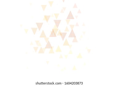 Light Pink, Green vector layout with circles, lines. Beautiful illustration with circles, triangles in nature style. Best design for poster, banner.