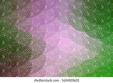 Light Pink, Green vector layout with circle shapes. Abstract illustration with colored bubbles in nature style. Design for poster, banner of websites.