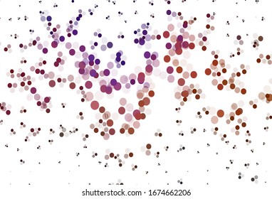 Light Pink, Green vector layout with circle shapes. Abstract illustration with colored bubbles in nature style. Design for poster, banner of websites.