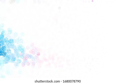 Light Pink, Green vector layout with circle shapes. Illustration with set of shining colorful abstract circles, lines. Design for your business advert.