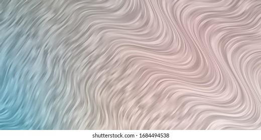 Light Pink, Green vector layout with wry lines. Abstract illustration with bandy gradient lines. Pattern for websites, landing pages.