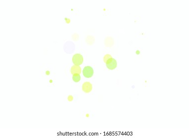Light Pink, Green vector layout with circle shapes. Blurred bubbles on abstract background with colorful gradient. Design for your business advert.