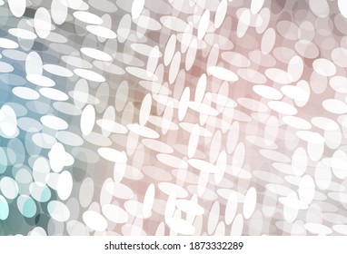 Light Pink, Green vector layout with circle shapes. Glitter abstract illustration with blurred drops of rain. Pattern for textures of wallpapers.