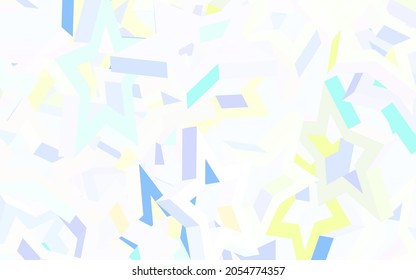 Light Pink, Green vector layout with bright stars. Decorative shining illustration with stars on abstract template. Pattern for astronomy websites.