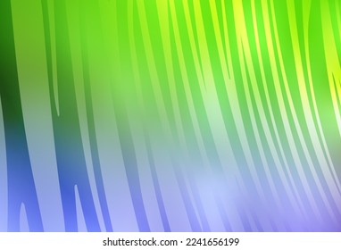 Diseño vectorial verde claro rosa con líneas curvas. Ilustración abstracta brillante con líneas irónicas. Textos para folletos, folletos.