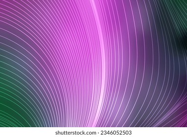 Light Pink, Green vector layout with flat lines. Lines on blurred abstract background with gradient. Smart design for your business advert.