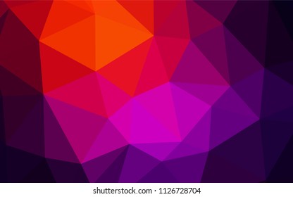 Light Pink, Green vector low poly layout. Elegant bright polygonal illustration with gradient. Template for cell phone's backgrounds.