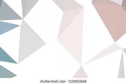 Light Pink, Green vector low poly cover. Polygonal abstract illustration with gradient. Template for cell phone's backgrounds.