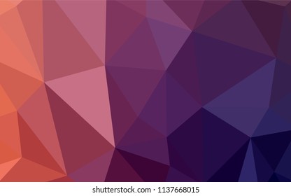 Light Pink, Green vector low poly cover. Glitter abstract illustration with an elegant triangles. Triangular pattern for your design.