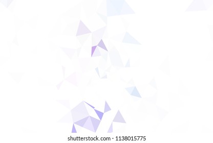 Light Pink, Green vector low poly texture. Elegant bright polygonal illustration with gradient. Completely new template for your banner.