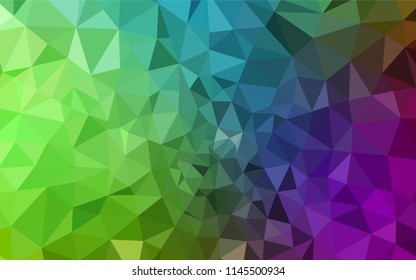 Light Pink, Green vector low poly layout. Modern abstract illustration with triangles. A new texture for your web site.