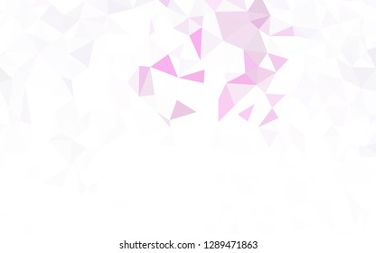 Light Pink, Green vector low poly layout. A sample with polygonal shapes. Brand new style for your business design.