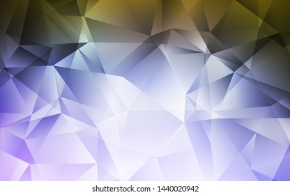 Light Pink, Green vector low poly background. A sample with polygonal shapes. Completely new template for your banner.