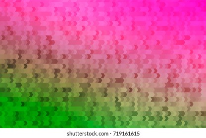 Light Pink, Green vector low poly background. A sample with a polygonal design. Illustration in polygonal style with repeating squares