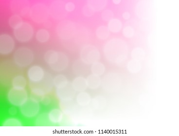 Light Pink, Green vector modern bokeh pattern. Creative illustration in halftone style with gradient. The best blurred design for your business.