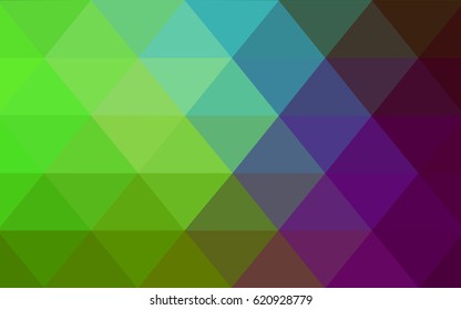 Light Pink, Green vector modern geometrical abstract background. Texture, new background. Geometric background in Origami style with gradient. 