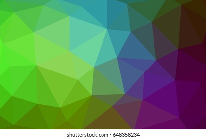 Light Pink, Green vector modern geometrical abstract background. Texture, new background. Geometric background in Origami style with gradient. 