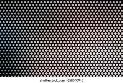 Light Pink, Green vector modern geometrical circle abstract background. Dotted texture template. Geometric pattern in halftone style with gradient. 