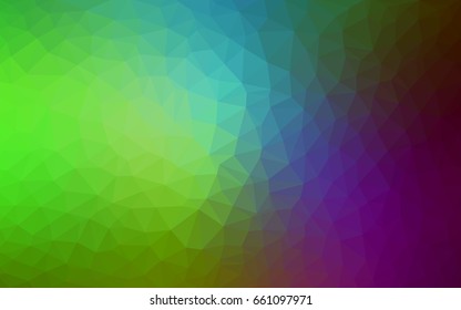 Light Pink, Green vector modern geometrical abstract background. Texture, new background. Geometric background in Origami style with gradient. 