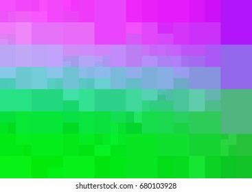 Light Pink, Green vector modern geometrical abstract background. Texture template. Geometric pattern in Origami style with gradient. 