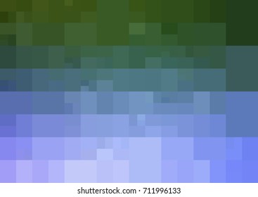 Light Pink, Green vector modern geometrical abstract background. Texture template. Geometric pattern in Origami style with gradient. 