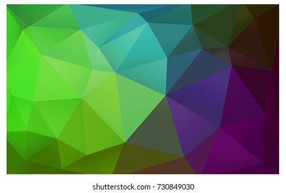 Light Pink, Green vector modern geometrical abstract background. Texture, new background. Geometric background in Origami style with gradient. 