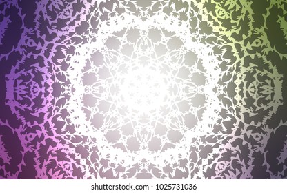 Light Pink, Green vector natural elegant background. Doodle illustration made by child in Origami style with gradient. The pattern can be used for heads of websites and designs.