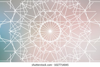 Light Pink, Green vector natural elegant template. A vague abstract illustration with doodles drawn by child in Indian style. The pattern can be used for heads of websites and designs.