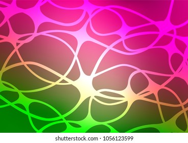Light Pink, Green vector natural elegant texture. Decorative shining illustration with doodles on abstract template. Hand painted design for web, leaflet, textile.