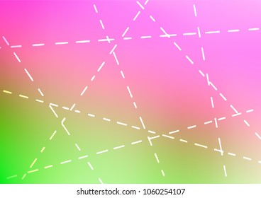 Light Pink, Green vector natural elegant pattern. Blurred decorative design in Indian style with Zen tangles. A completely new design for your business.