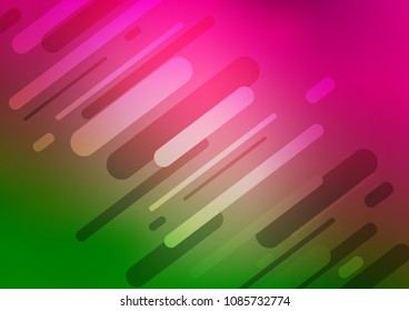 Light Pink, Green vector natural abstract background. An elegant bright illustration with lines in Natural style. A new texture for your design.