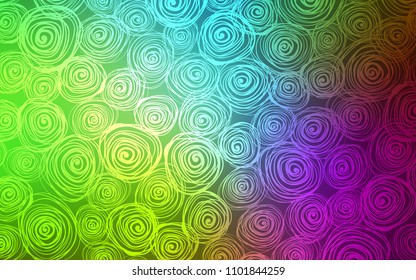 Light Pink, Green vector natural elegant artwork. Shining colored illustration with roses in doodle style. The completely new template can be used for your brand book.