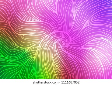 Light Pink, Green vector natural elegant pattern. Brand-new colored illustration in blurry style with doodles. Hand painted design for web, leaflet, textile.