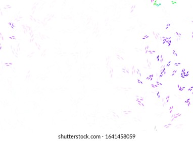 Light Pink, Green vector natural pattern with leaves. An elegant bright illustration with leaves in Natural style. Pattern for heads of websites, designs.