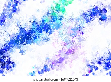 Light Pink, Green vector natural artwork with branches. Modern abstract illustration with leaves and branches. Brand new style for your business design.