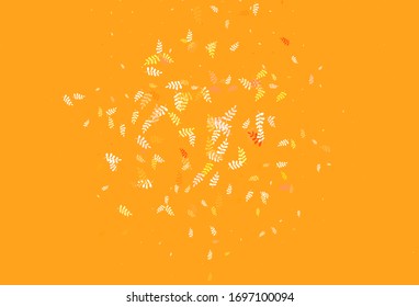 Light Pink, Green vector natural pattern with leaves. An elegant bright illustration with leaves in Natural style. Colorful pattern for kid's books.