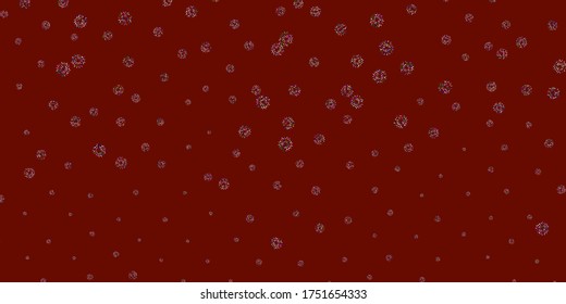 Light pink, green vector natural layout with flowers. Illustration with abstract colorful flowers with gradient. Colorful pattern for spring parties.