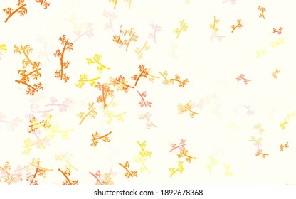Color rosa claro, Vector verde patrón natural con ramas. Una elegante ilustración brillante con hojas y ramas. Nuevo diseño para su negocio.