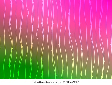 Light Pink, Green vector natural abstract pattern. Brand-new colored illustration in blurry style with doodles. Brand-new style for your business design.