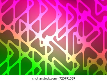Light Pink, Green vector natural elegant texture. Blurred decorative design in Indian style with Zen tangles. Brand-new style for your business design.