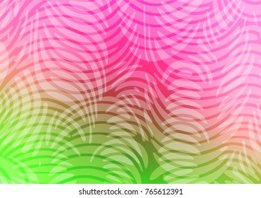 Light Pink, Green vector natural elegant background. Brand-new colored illustration in blurry style with doodles. The best blurred design for your business.