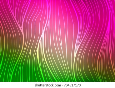 Light Pink, Green vector natural elegant background. A completely new color illustration in doodle style. The best blurred design for your business.
