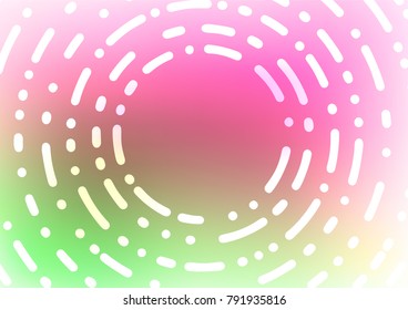 Light Pink, Green vector natural elegant background. Decorative shining illustration with doodles on abstract template. The best blurred design for your business.
