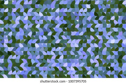 Light Pink, Green vector pattern with colored spheres. Geometric sample of repeating circles on white background in halftone style.
