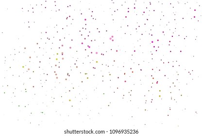 Light Pink, Green vector  pattern with spheres. Blurred bubbles on abstract background with colorful gradient. Completely new template for your brand book.