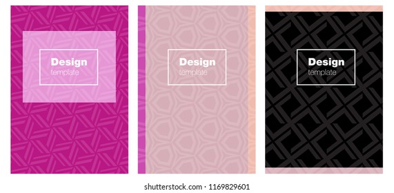 Light Pink, Green vector pattern for magazines. Beautiful colorful sample in abstract style. Pattern for business books, journals.