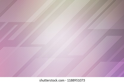 Light Pink, Green vector pattern with sharp lines. Lines on blurred abstract background with gradient. Pattern for your busines websites.
