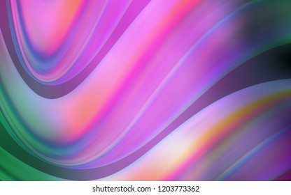 Light Pink, Green vector pattern with lava shapes. Brand new colored illustration in marble style with gradient. A new texture for your  ad, booklets, leaflets.