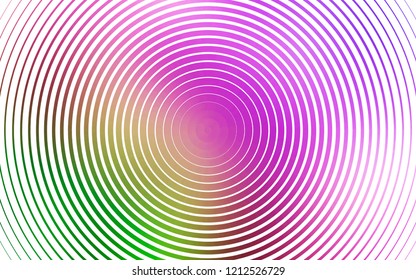 Light Pink, Green vector pattern with spheres. Blurred bubbles on abstract background with colorful gradient. Design for business adverts.